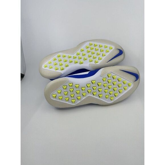 Men's Nike Alpha Menace Turf Low Football Cleats BV3997-101 White Blue Size 12.5 - Picture 6 of 6